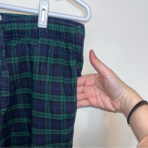 J Crew Factory Green Blue Flannel Plaid Pajama Pants - Picture 4 of 5
